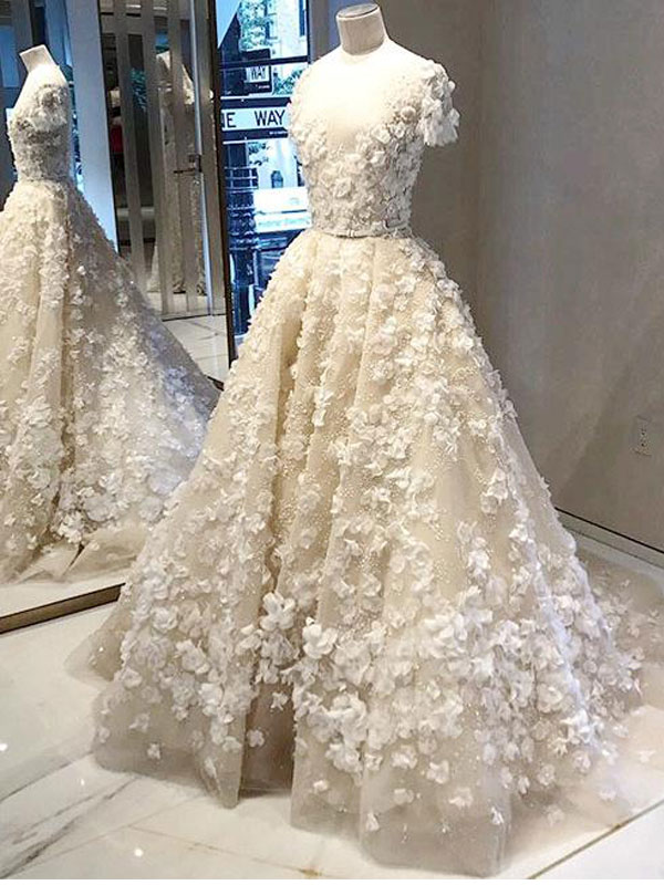 لباس عروس گل برجسته