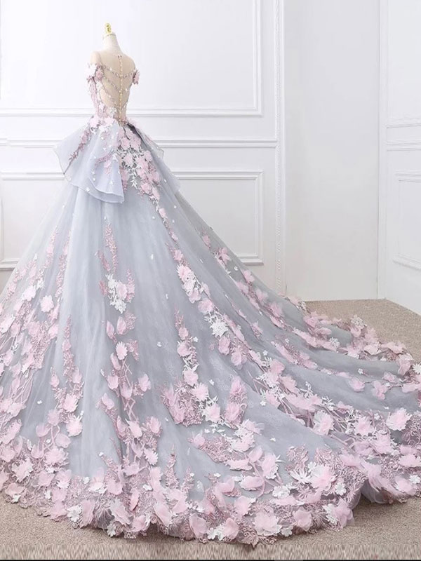 لباس عروس گل برجسته