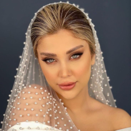 میکاپ عروس عربی در سالن زیبایی ویساژ