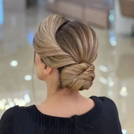 شنیون جذاب و حرفه ای در سالن زيبايی ایلان