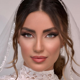میکاپ عروس زیبا در سالن زيبايی گلناز روحبخش