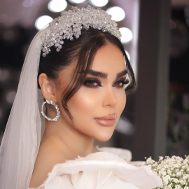 میکاپ عروس عربی در سالن زیبایی بلزا