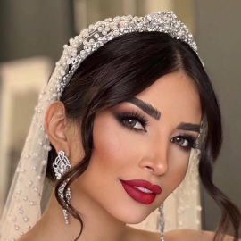 میکاپ عروس زیبا در سالن زیبایی میم
