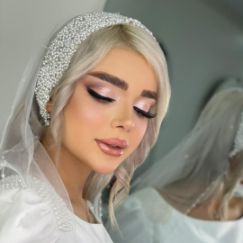 میکاپ عروس اروپایی در سالن زیبایی کیانا