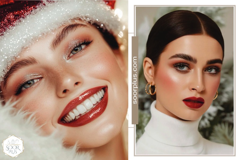 آرایش چشم میکاپ زمستانی