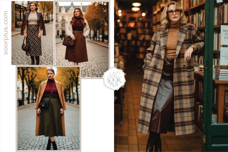 دامن پاییزی برای هر فرم بدنی