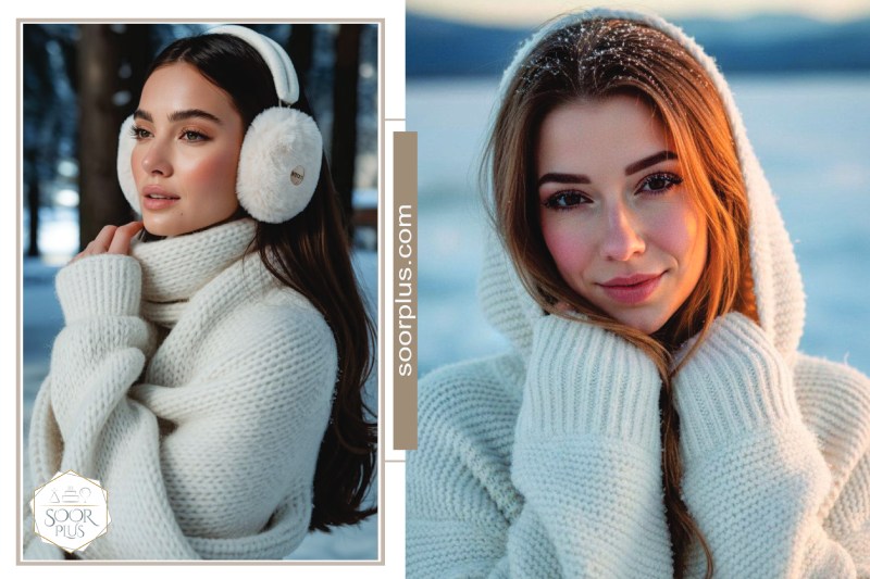 میکاپ پوست آرایش زمستانی