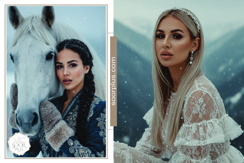 سایه اسموکی میکاپ زمستانی