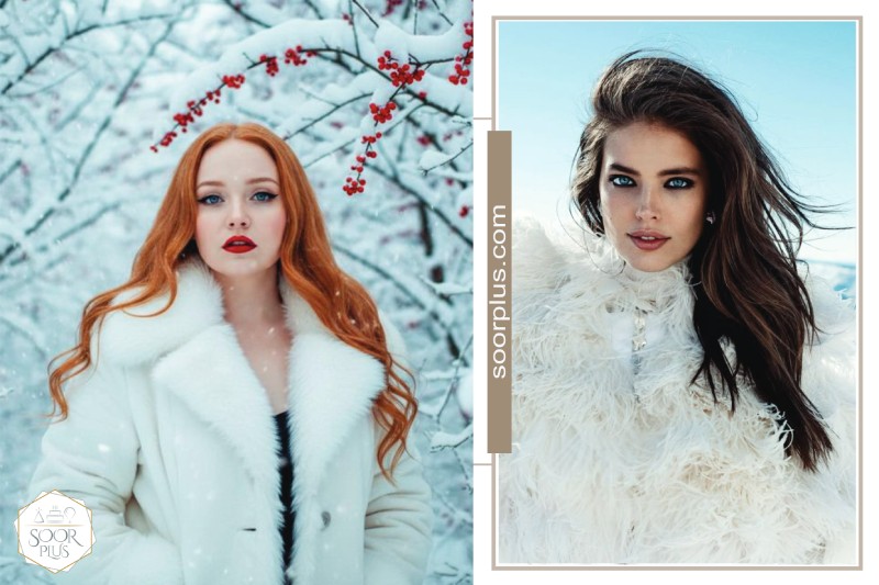 میکاپ زمستانی دخترانه